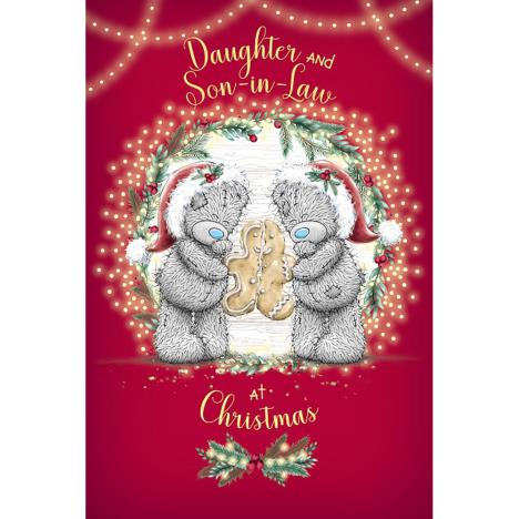 Daughter & Son In Law With Gingerbread Man Me to You Bear Christmas Card £3.59